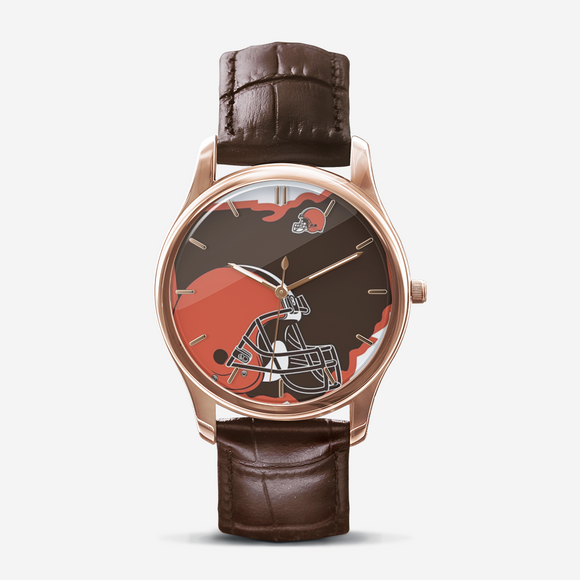 Classic Fashion Unisex Print Black Quartz Watch