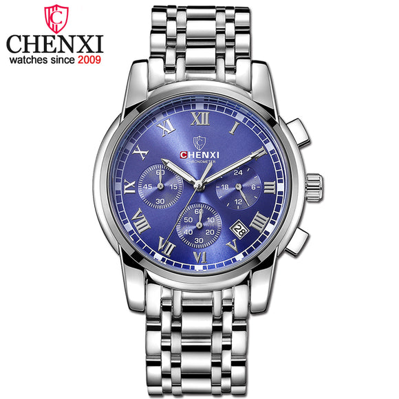 CHENXI Luxury Mens Watches Men Fashion Male Clock Quartz Watch Men's Sport  Full Steel Waterproof Wristwatches Relogio Masculino