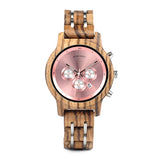 BOBO BIRD Women Watches Luxury Chronograph Date Quartz Watch Luxury Versatile Ladies Wooden Timepieces Accept Logo Drop Shipping