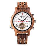 BOBO BIRD Automatic Skeleton Mechanical Watches Men Wooden Luxury Watch Self Wind relógio masculino automatic